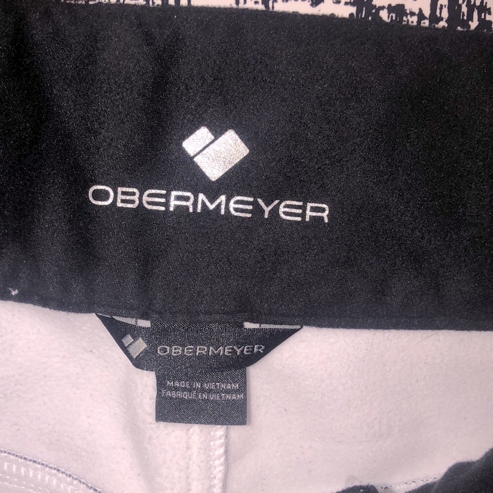 Obermeyer black and white printed bond ski pants size 10 - Picture 6 of 13